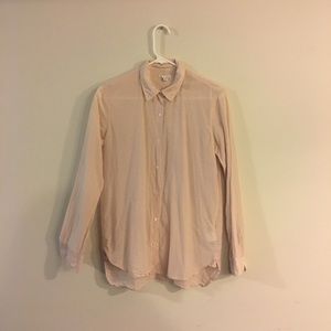 Cotton, silk blouse. Gap.